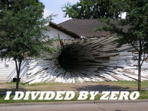 Woops, I divided by zero!